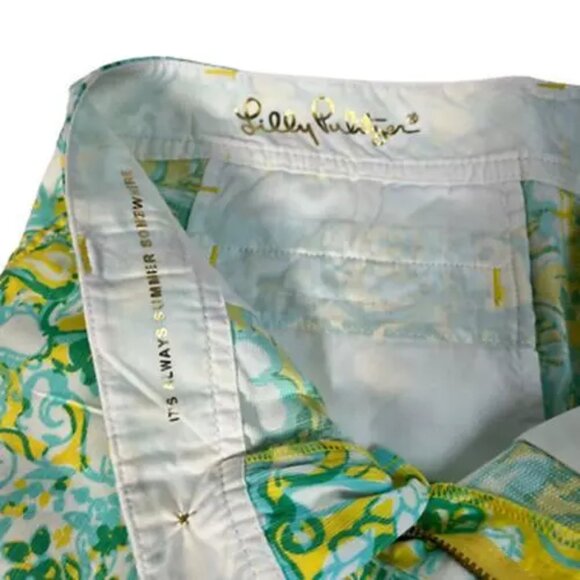 Lilly Pulitzer Womens Callahan Beach Gypsies  Shorts Dandelion Yellow Sz 00 New - Picture 7 of 12